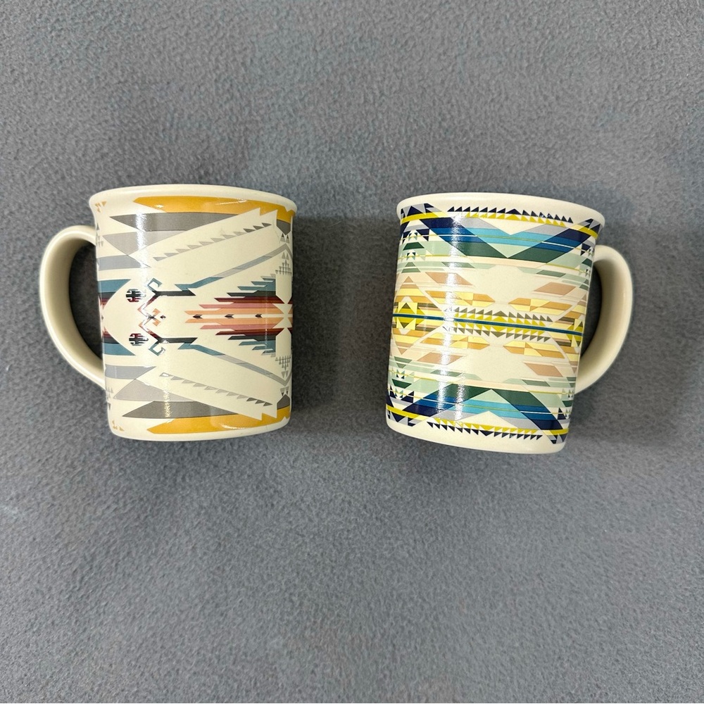 2 Pendleton Aztec Mugs 12 Oz